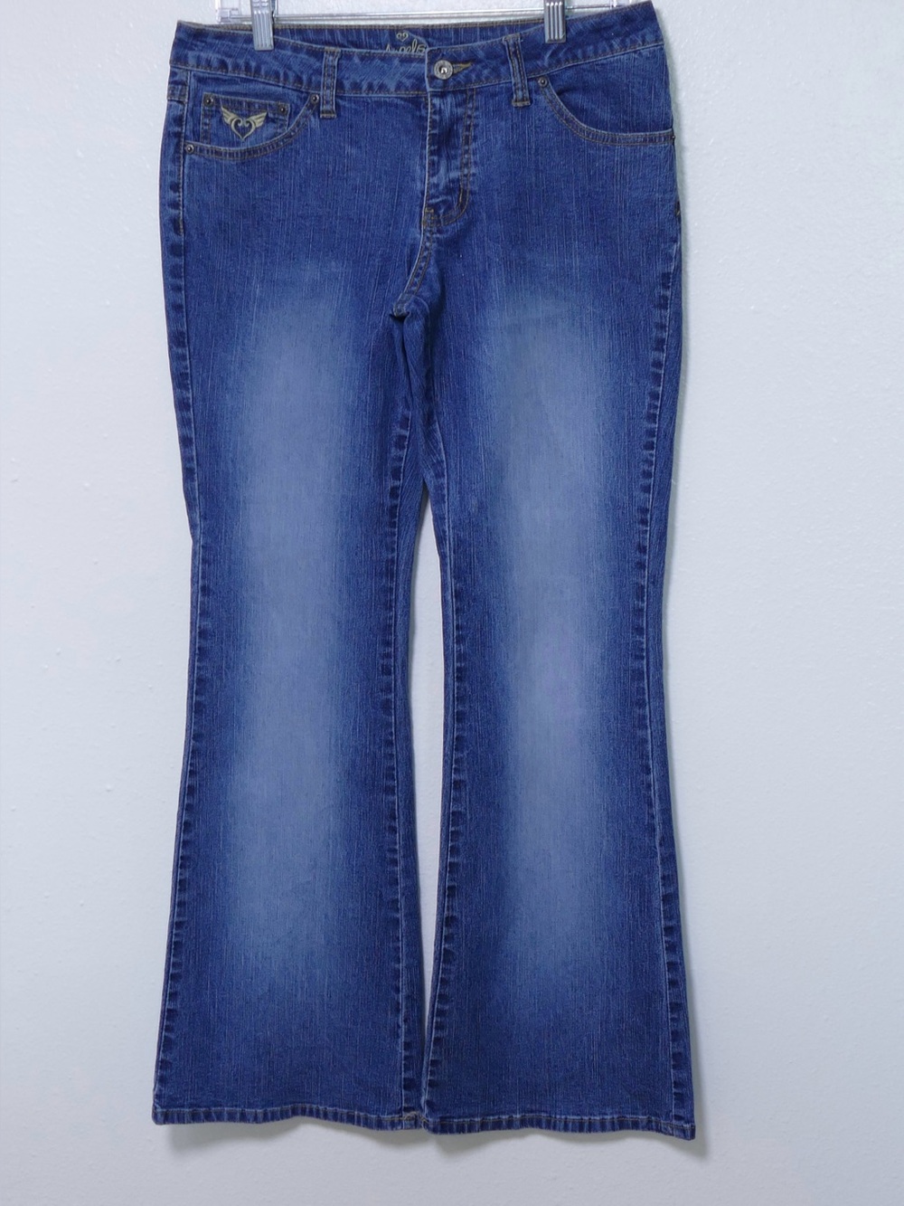 Vintage Angel Low Rise Flare Jeans Women’s Size 11 Medium Wash Y2K Stretch 30x31